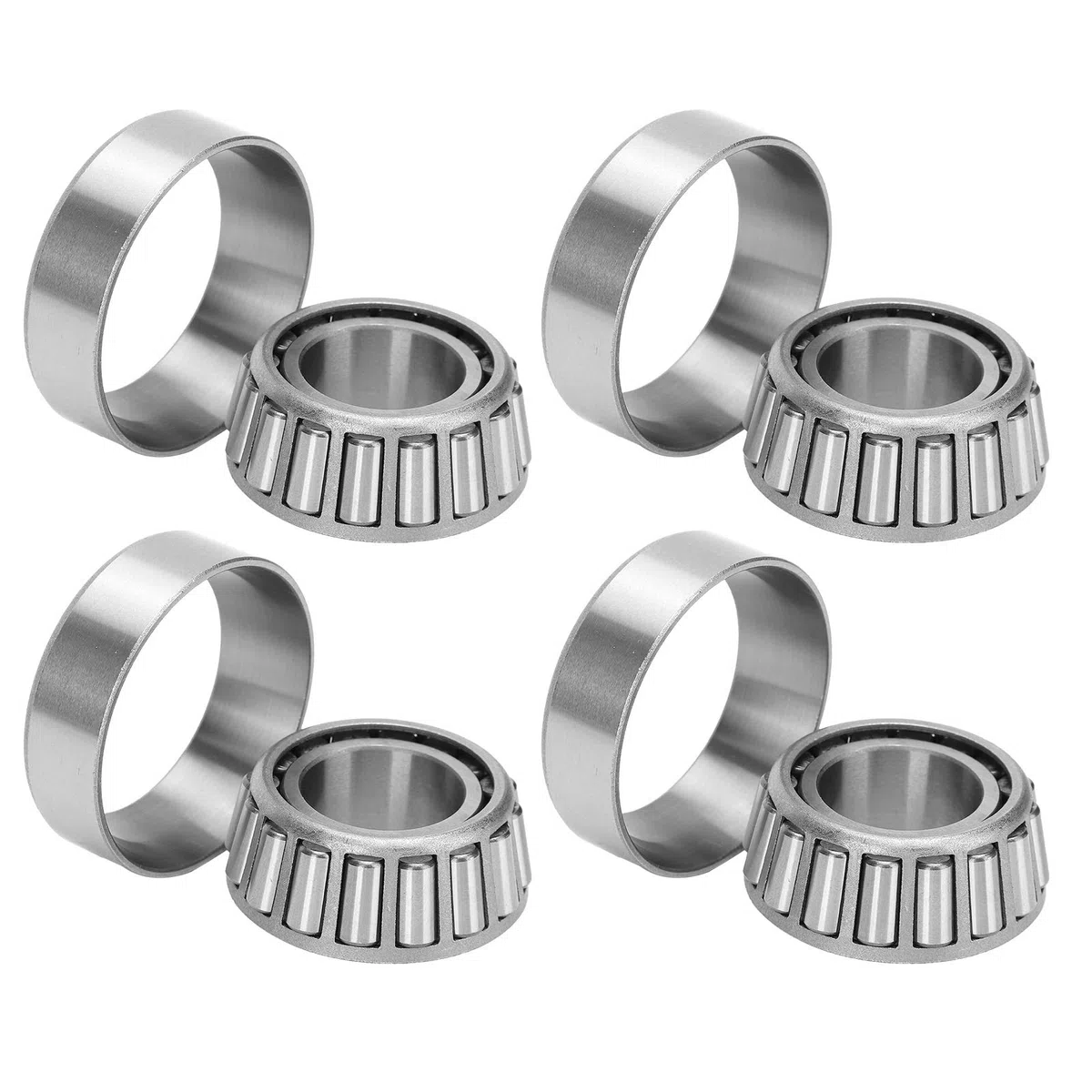 4 Stück Anhängerradnabenlager 25 mm Achse mit 32205 Kegelrollenlager geräuscharm langlebig Hochgeschwindigkeitslager für Anhänger Radnabe