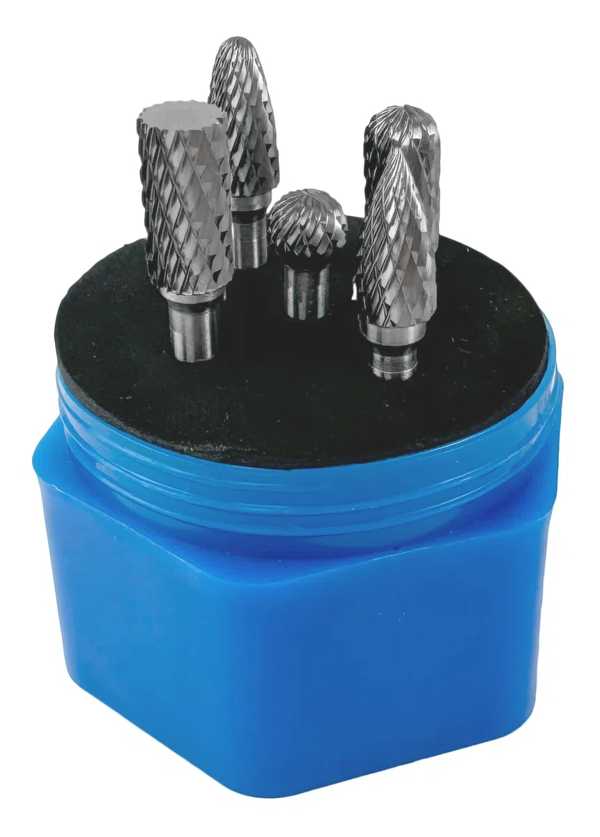 WELDINGER HM Frässtifte SET 10mm B C D F G für Metall und Geradschleifer