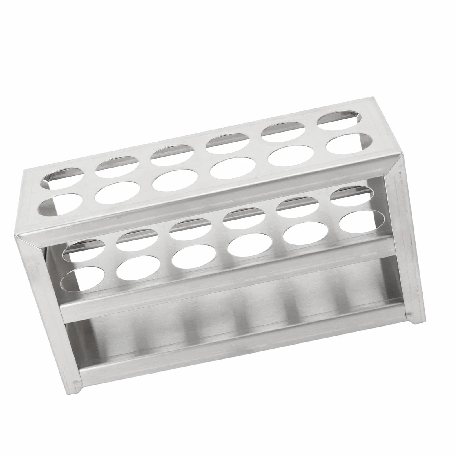 Spritzenhalter, Metall -Referenzrohrregal, Abnehmbare Zentrifugenrohre Rack, 12 Löcher 0,75 Zoll Starke 3 -Stufe Edelstahlrohrhalter für Wissenschaftliche Experiment der