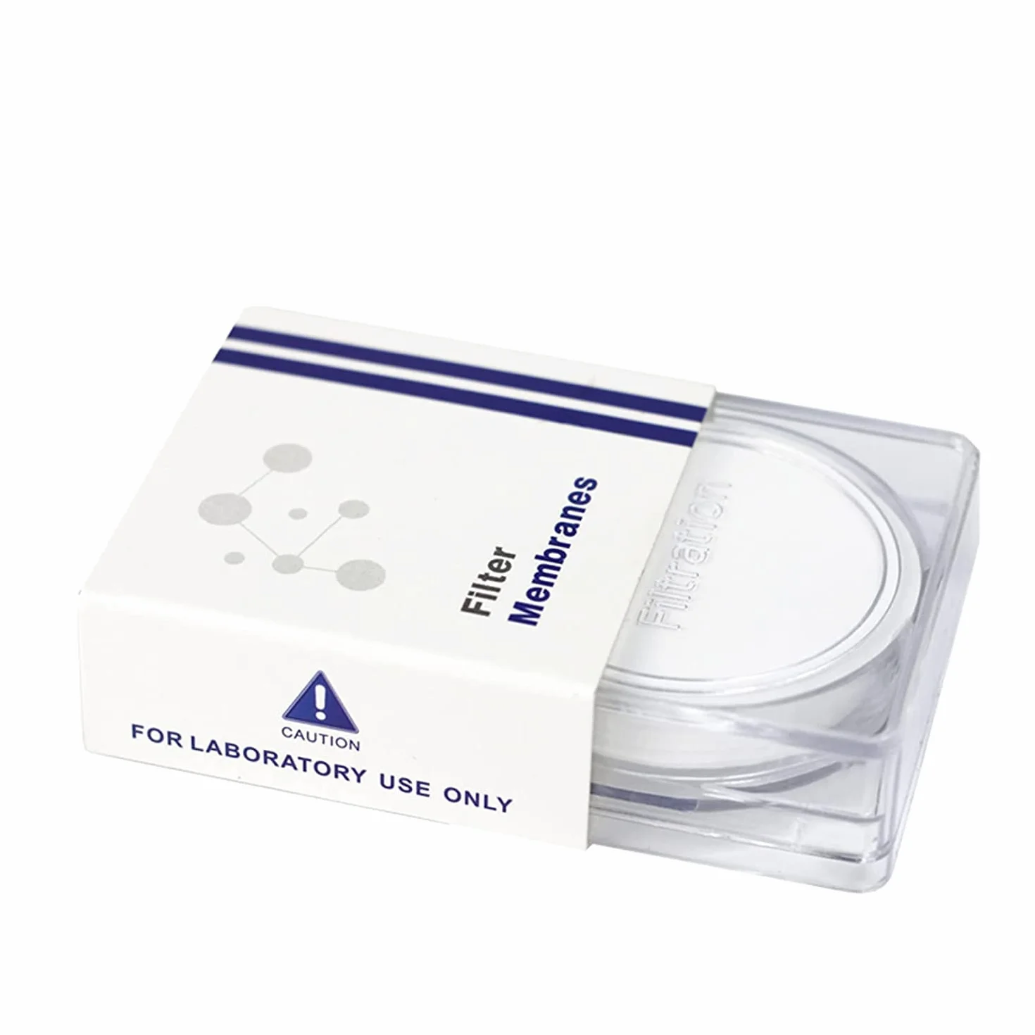 PVDF-Membranfilter Scheibenmembranfilter hydrophob, Durchmesser 47 mm, Porengröße 0,45 µm, Packung mit 50 Stück