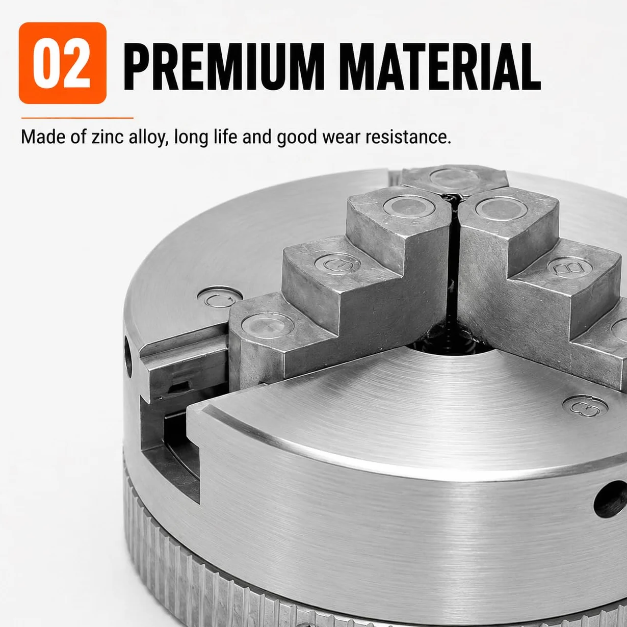 Dreibackenfutter 48mm, Z011 Zinklegierung Spannfutter Drechselbank, Klemmbereich 10-35 mm, Mini 3 Backenfutter Selbstzentrierend, Zubehör für Drechselbänke & Drehmaschinen