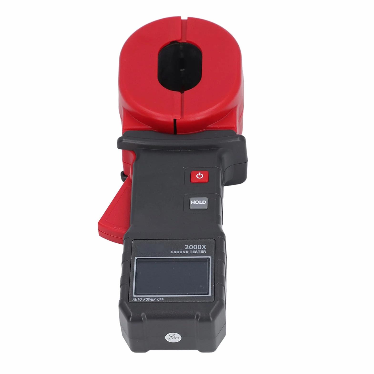 LCD Clamp Earth Tester, Digitaler Widerstandsmesser Display 0,01~500 Ω Erdungsmesszange Messgeräte Automatisch Ranging