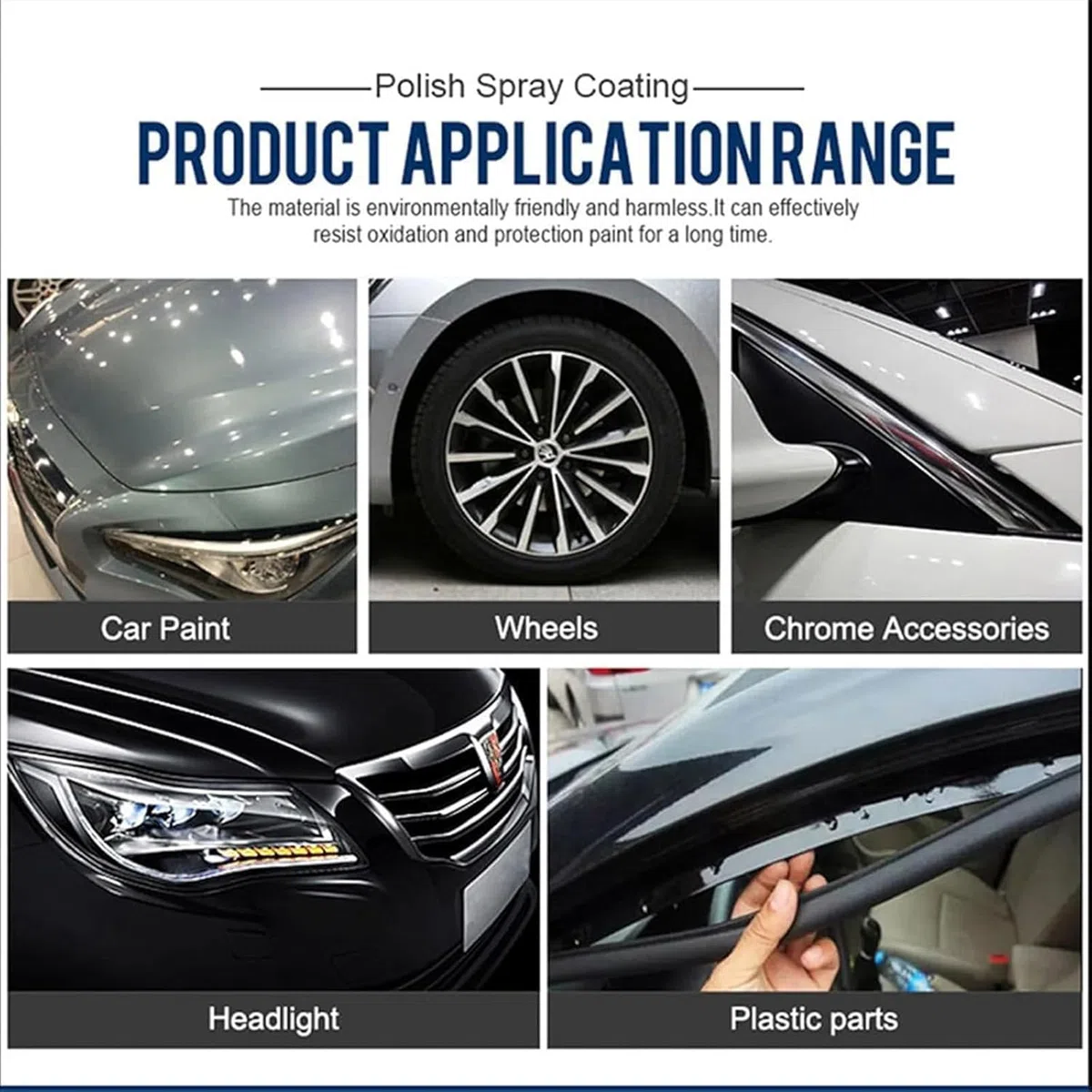 Sopami Car Coating Spray,Quick Effect Coating Agent,Polish Spray Waterless Wash Wax,Sopami Oil Film Emulsion Glass Cleaner (1Pcs)