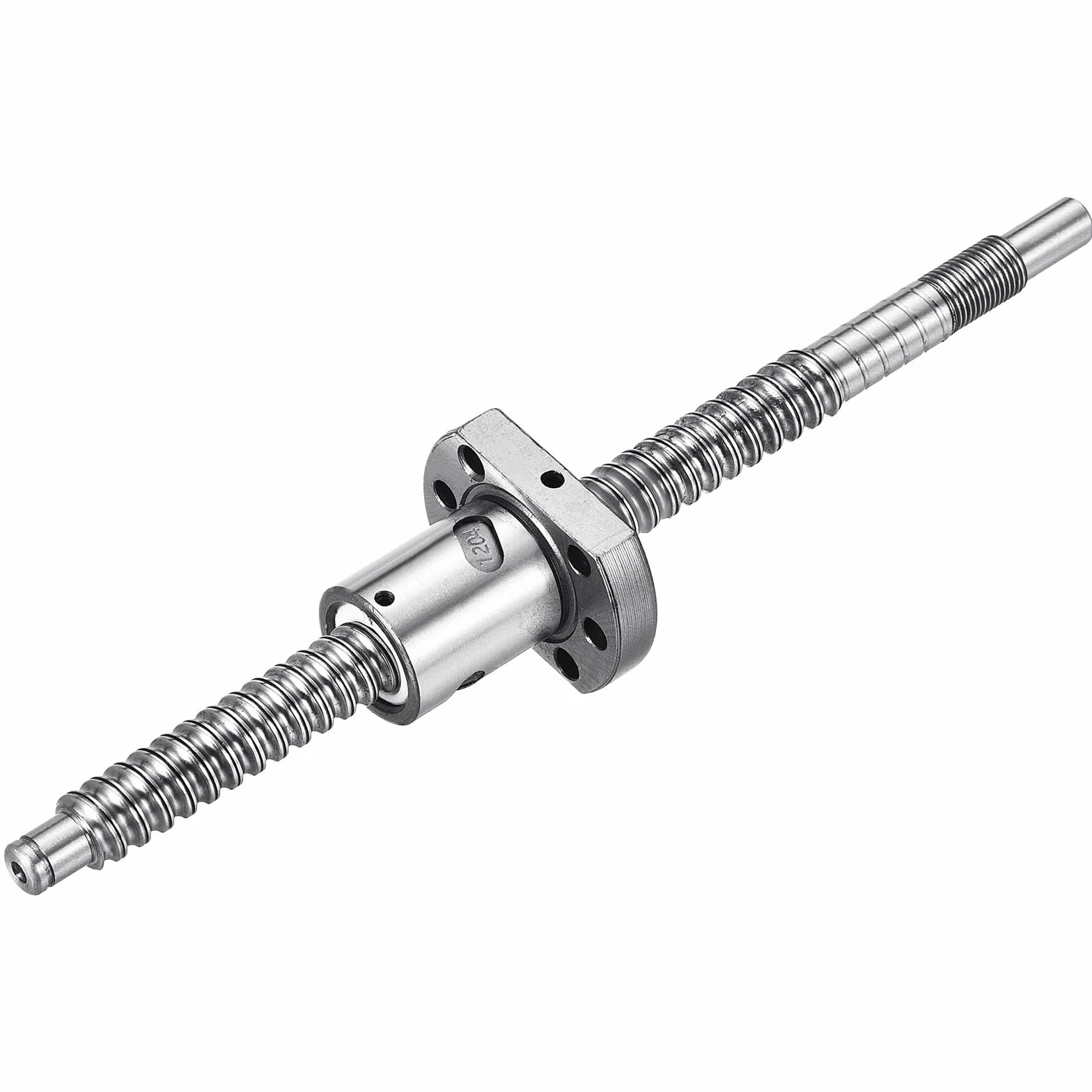 QUARKZMAN BallScrew SFU1204 (Durchmesser 12mm, Steigung 4mm, Länge 200mm) mit Kugelgewindemutter Anti-Backlash Kugelgewindespindel-Kit Standard-Endbearbeitung für BK/BF12 CNC-Maschinenteile