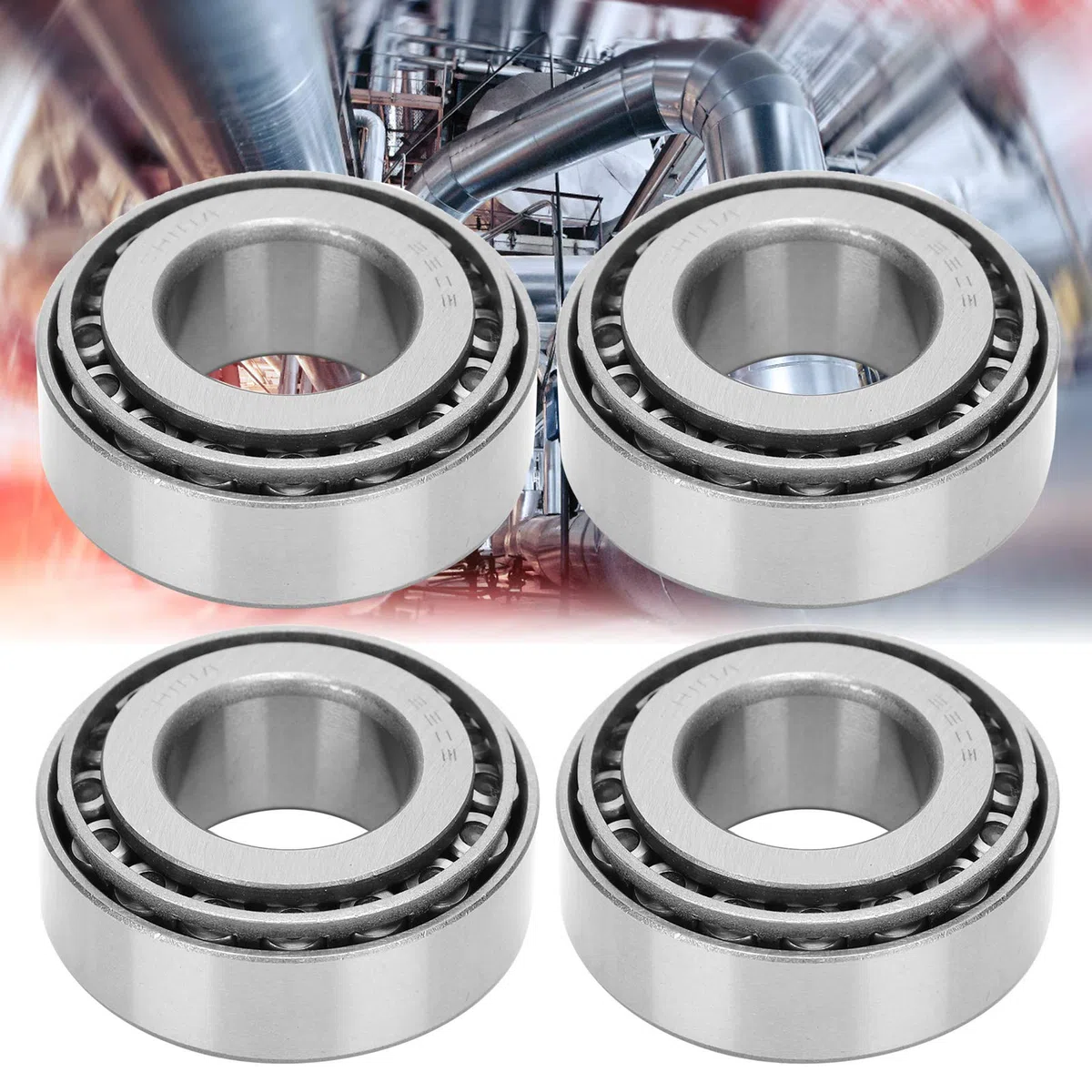 4 Stück Anhängerradnabenlager 25 mm Achse mit 32205 Kegelrollenlager geräuscharm langlebig Hochgeschwindigkeitslager für Anhänger Radnabe