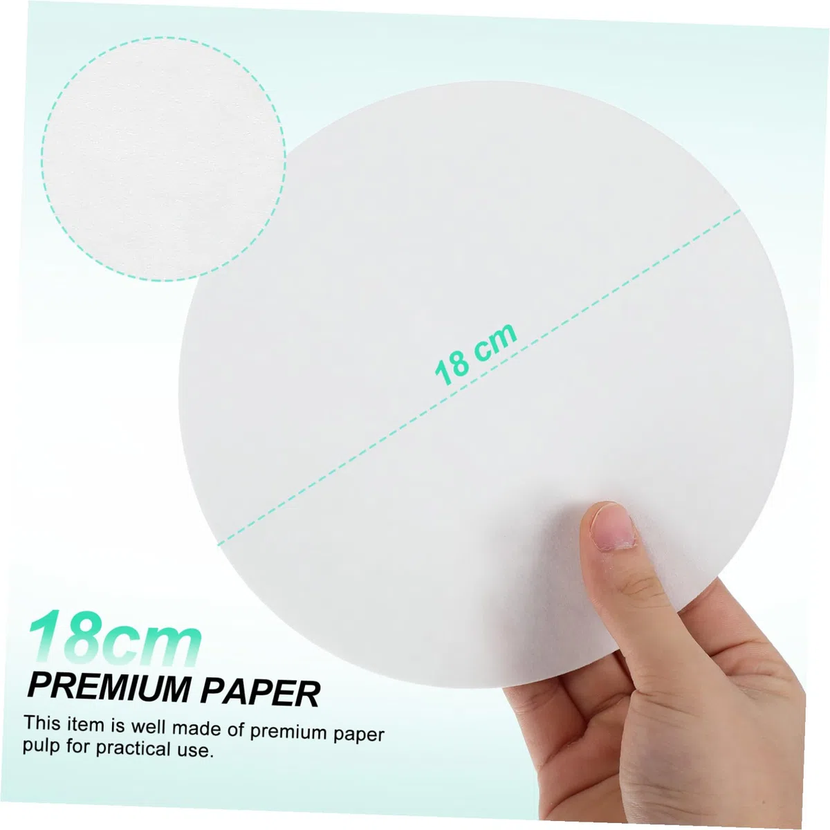 100stücke Qualitatives Filterpapier Mit Mittlerer Fließgeschwindigkeit Für Laboranwendungen Für Experimente Weiß