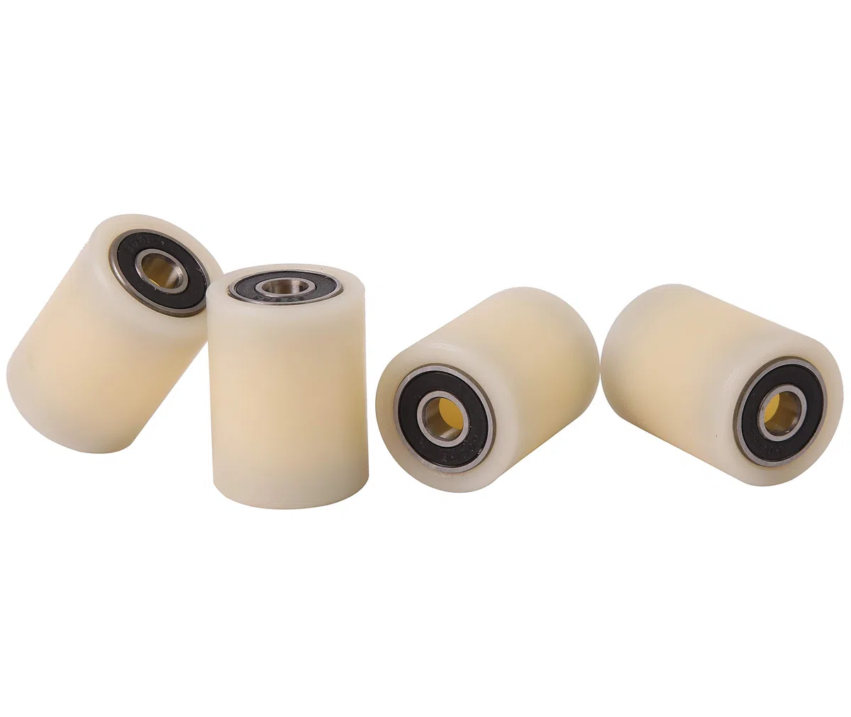 4 Stück Nylonrollen 30mm Durchmesser 40mm Breite 8mm Lager exakt bearbeitet in der EU (30-40-8)