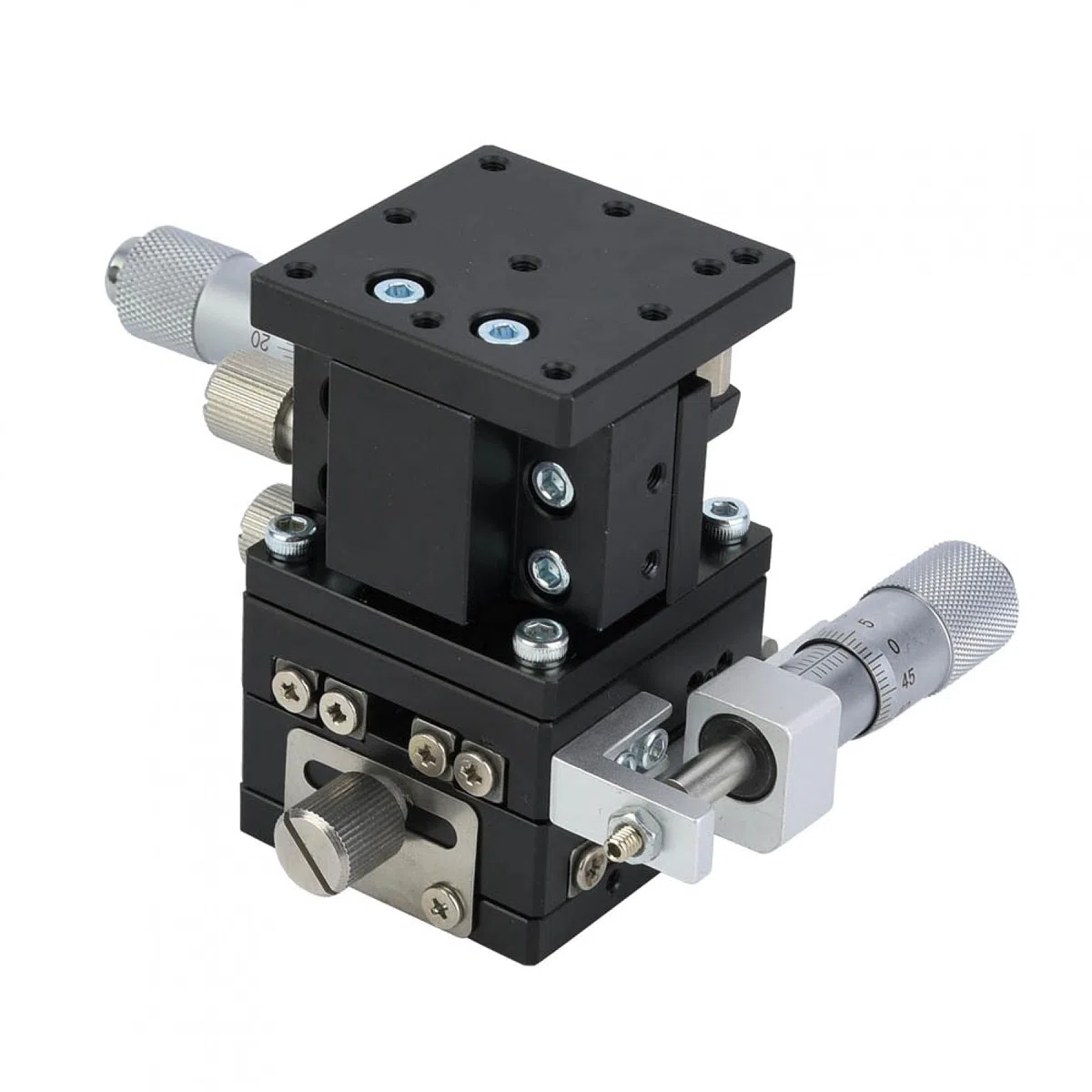 LD40-LM 3 Achsen XYZ Linear Stage Trimming Platform Lager Tuning Schiebetisch 40x40mm Professionelles Werkzeugzubehör