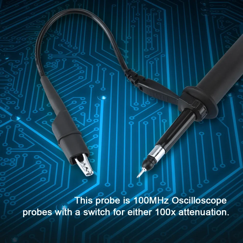 Oszilloskop-Clip-Sonde, Hohe Empfindlichkeit 100MHz Bandbreite 2KV Hochspannung mit Integral-Spritzguss und ergonomischem Design Mehrfarbige Markierungen für Messanwendungen