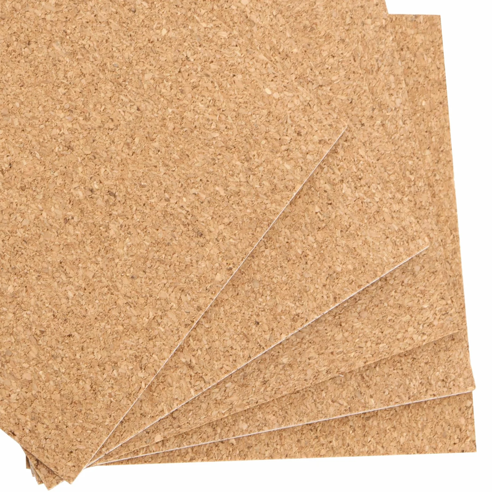 10 Stück Korkplatte Selbstklebend 30x30 cm, 6mm Korkplatte Quadratisch Pinnwand Kork, Korkwand Korkplatten zum Basteln, Wanddekoration, Fotowand