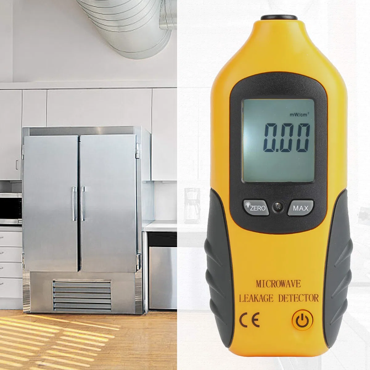Strahlung Detektor, HT-M2 Mikrowellen EMF Messgerät, LCD-Display Mikrowellenleckdetektor Strahlungsmessertester, Elektromagnetische EMF Meter Prüfvorrichtung 0-9,99 MW/cm2