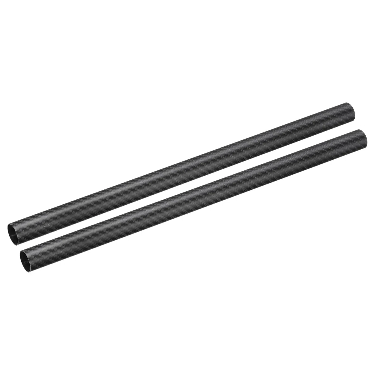 QUARKZMAN 2 Stück Kohlefaserrohre 20 x 22 x 400mm Matte Oberfläche Stab 3K Rollgewickelte Kohlefaser Rundrohre für RC Flugzeug Quadcopter Multicopter