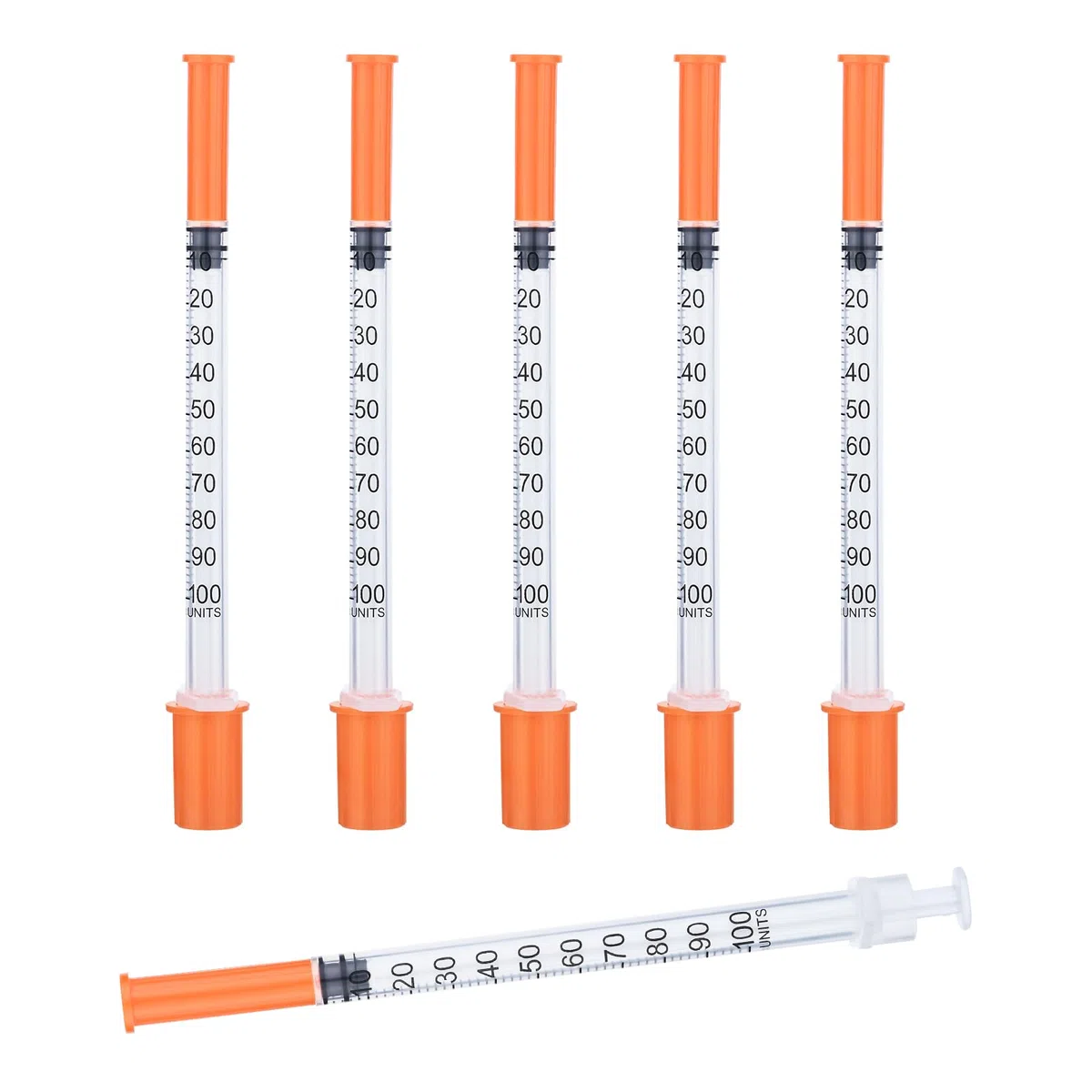 100 Stück Transfer Werkzeug mit Skala, 1ml Kunststoff Mehrzweck-Messgeräte (30g 13mm), Einzeln Verpackt, für die Flüssigkeitstrennung,Laborzubehör (100)