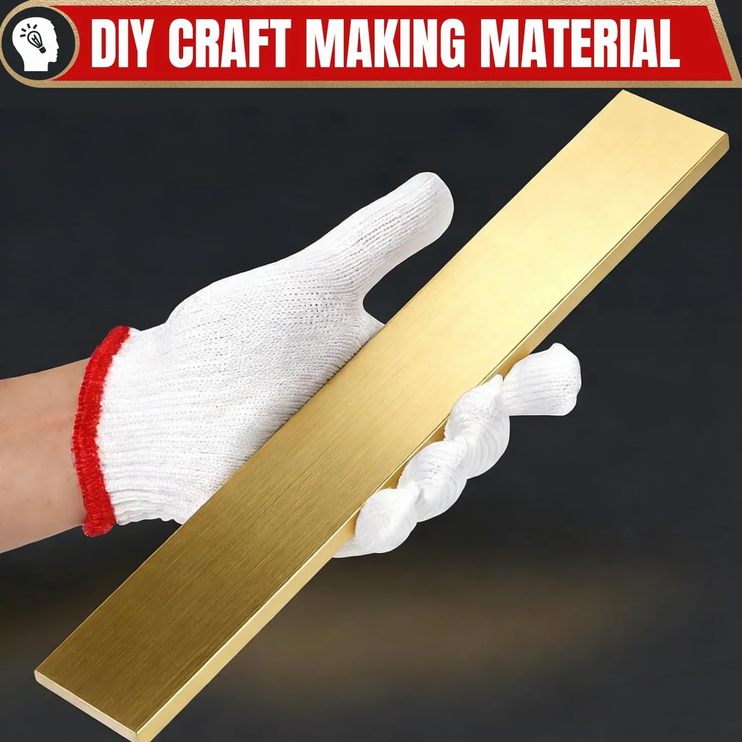 3mm Messing Flachstange, 50mm x 200mm Brass flat plain, Messing Flachprofil für Modellbau, DIY Projekte, Bastelarbeiten und Handwerk