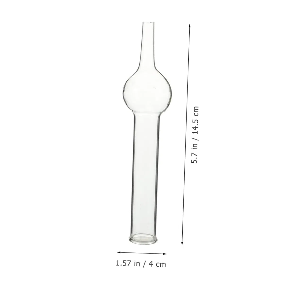 PLAFOPE 5 Stück Trockenröhrchen aus Glas mit Einer Kugel Glastrockenrohre für Labore und Chemische Experimente Geeignet für Schulunterricht Lehrer und Schüler