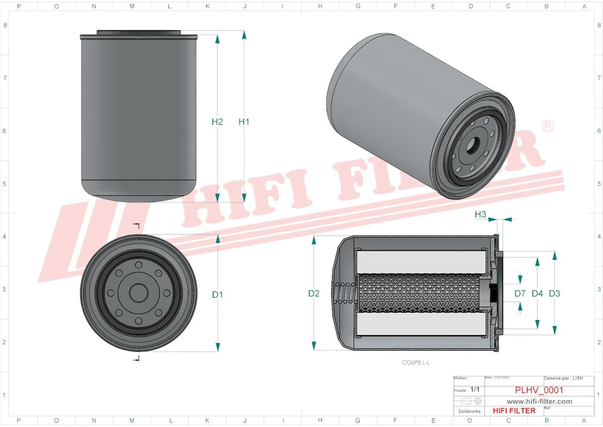 HIFI FILTER Hydraulikfilter SH 63061 kompatibel mit SPH 18050, 0080MG010P, 51546, BT366-10, P 55-0268, P56-5243