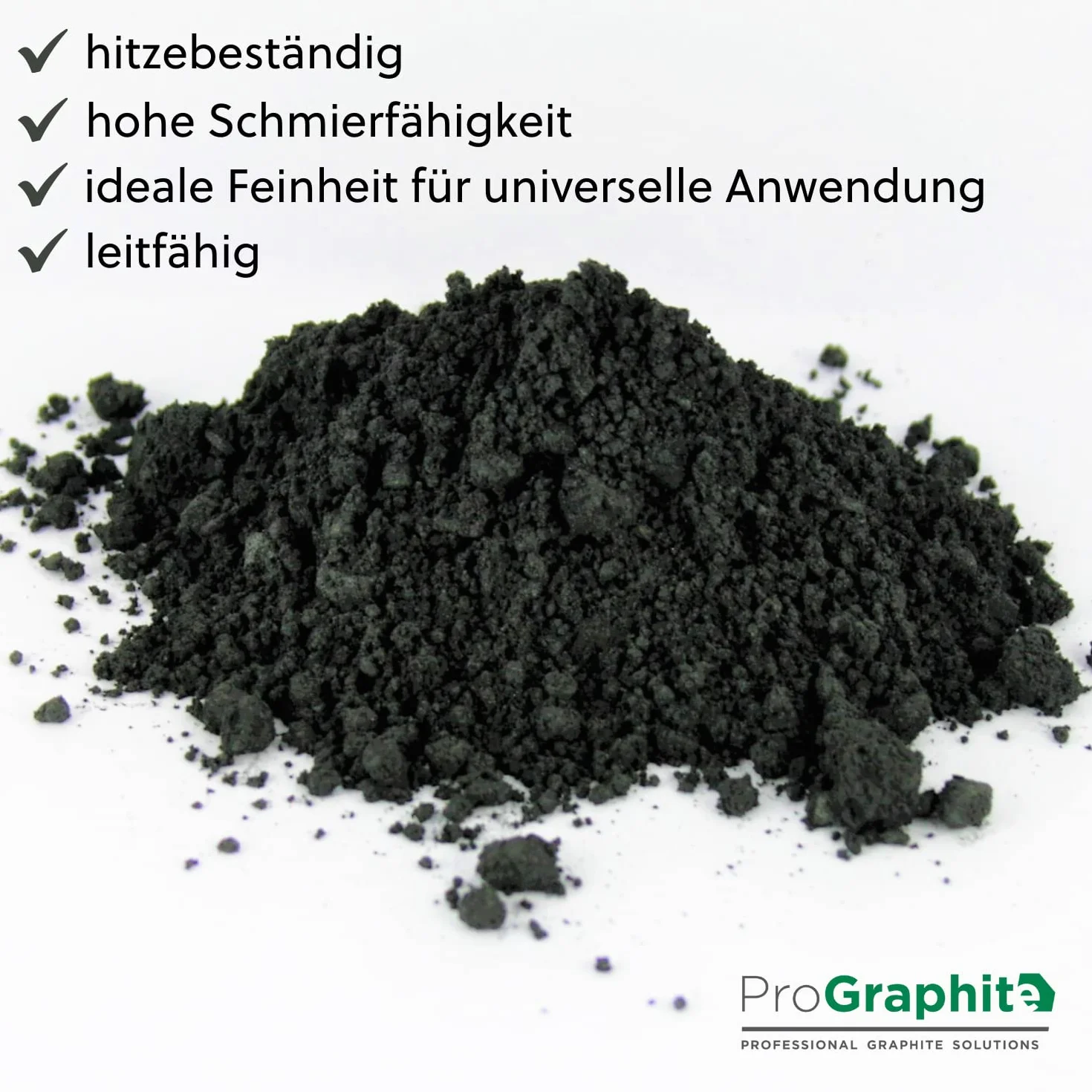 ProGraphite Mikronisierter Naturgraphit I 5 l I schwarz I Graphitpulver I z.B. als Schmiermittel & zur Leitfähigkeitserhöhung I Naturgrafit mit hohem Kohlenstoffgehalt I Mikro-Graphit 99% C