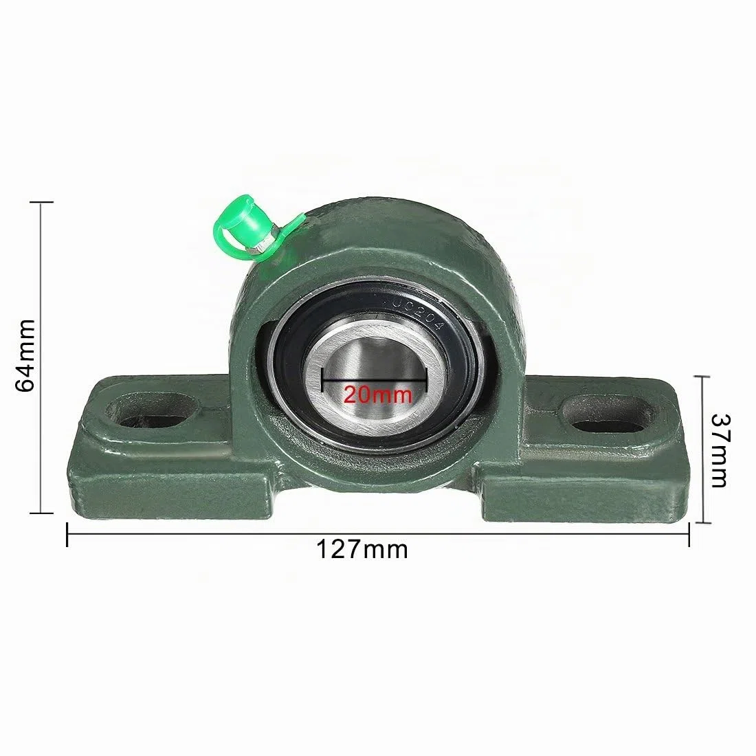 sourcing map 2 Stück Selbstausrichtung Stehlager UCP204 20mm montiert Lager DE de
