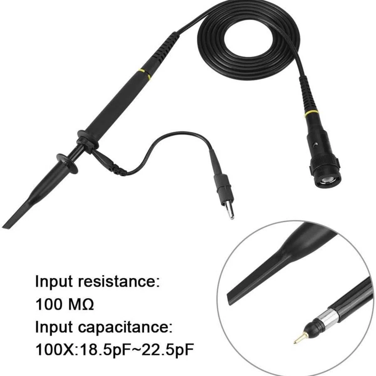 Oszilloskop-Tastkopf-Set, P4060 Hochspannung 2000V 60MHz 1:100 Dämpfung Oszilloskop Probe Kit Digitale Clips Oszilloskopsonde, Universal Oszilloskop Sonde mit Zubehör,für BNC Kopfoszilloskop