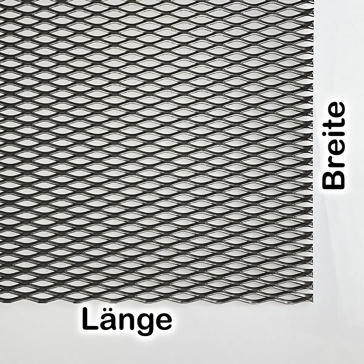 Stahl blank Streckgitter Stahl DC01 MW 28 x 10 x 3 x2 Streckmetall Gitter 2,0mm dick Drahtgitter Zuschnitt nach Maß (1000 mm, 200 mm)