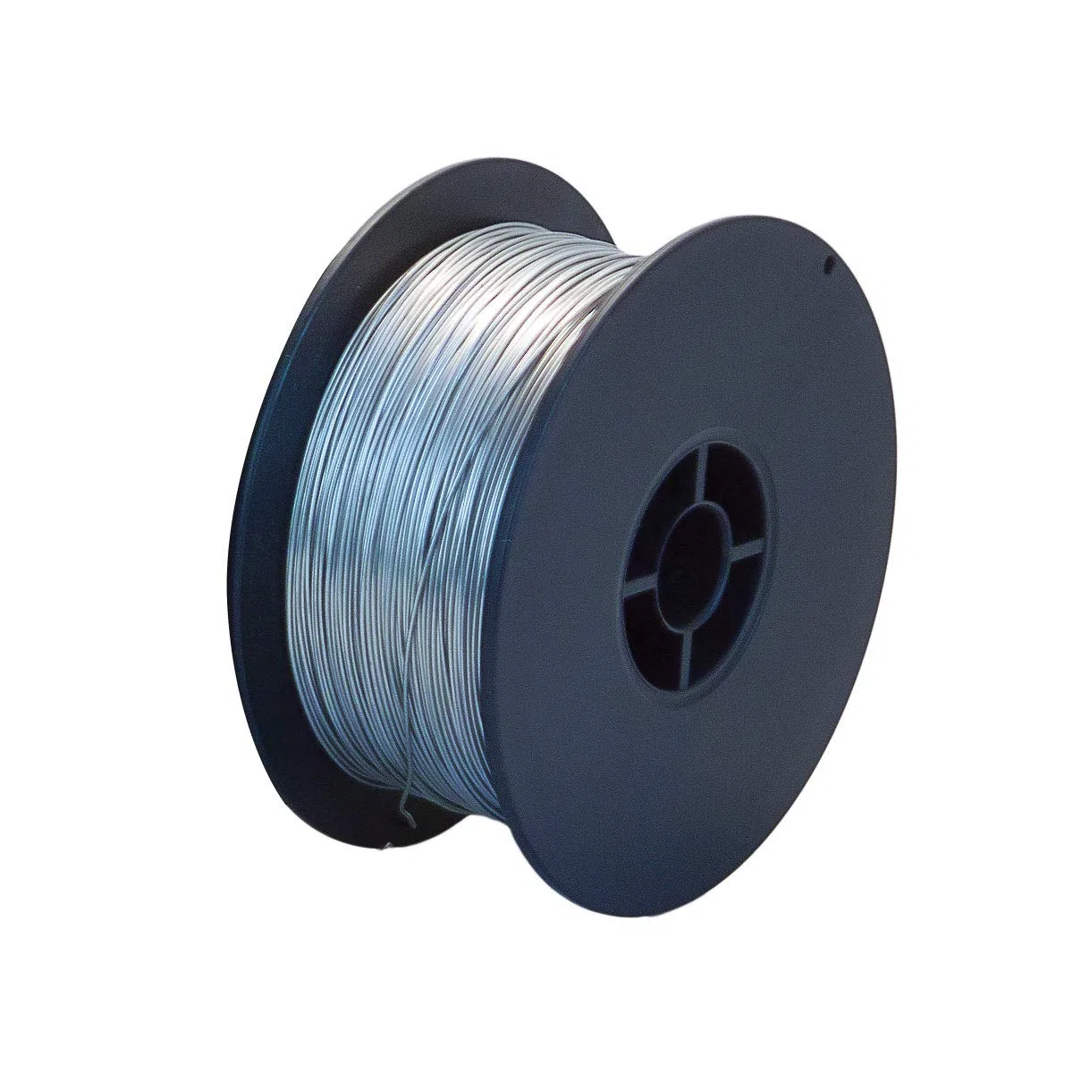 GOEBEL® - 1 x PVC-Spule Draht Edelstahldraht V2A - A2 - AISI 304 Ø1,2mm - 1kg - ca.113 Meter - Basteldraht Flechtdraht Spanndraht Bindedraht Stahldraht Deko-Draht