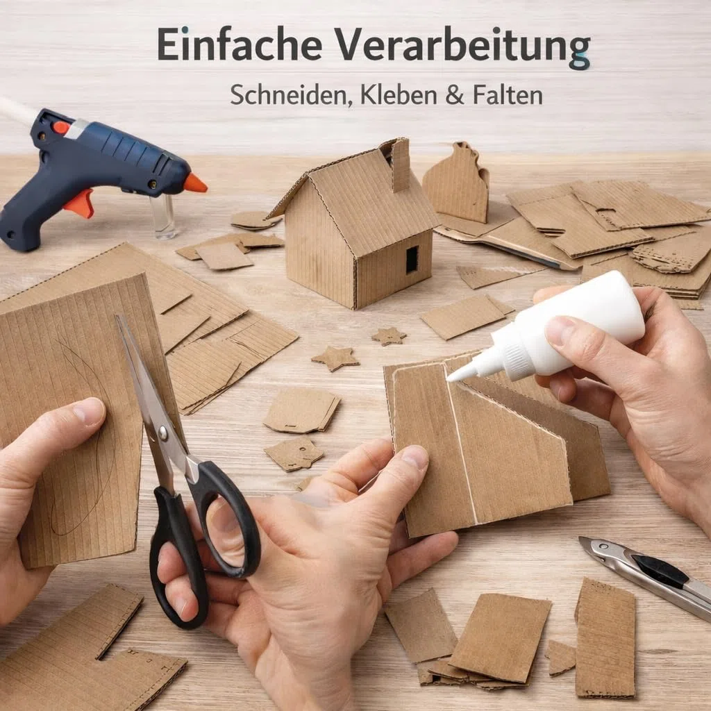 karton-billiger | Wellpappe Zuschnitte A3 & A4 - Bastelkarton 1-wellig aus Kraftpapier zum Basteln Malen Kleben - Plano Wellpappzuschnitt, ab 20 Stück (100, A3)