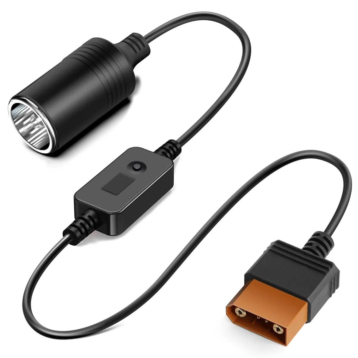 KFD SDC Solar Adapter Ladekabel für DJI Power 2000, Power 1000 V2 1000 500 Tragbare Powerstation 2048 Wh, 3000 W 1024Wh 2600W 2200W 1000W Solar Generator Autoladestecker Netzkabel DC12V Auto Ladegerät