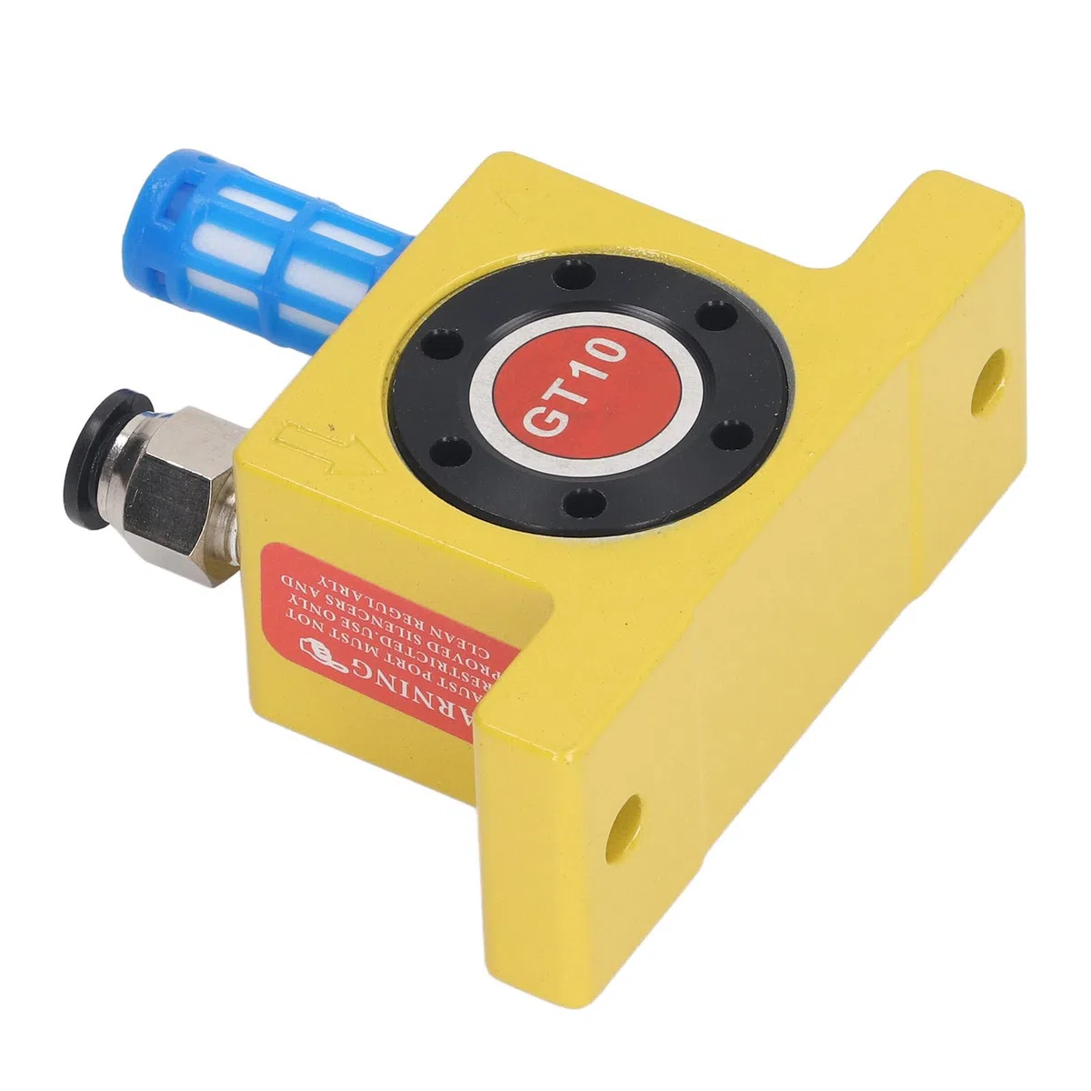 Gt10 Pneumatischer Turbinenvibrator, 1/8" Leiser Industriewibrator Aluminiumlegierung Pneumatischer Luftturbinenvibrator G1/8In Geräuscharmer Vibrator Mit Hoher Vibrationsleistung