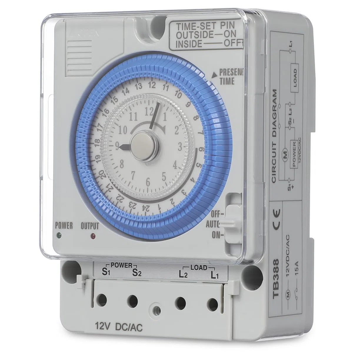 ABOOFAN Timer Zeitkontrolle 12 V eitschaltuhr Mechanische Elektrische mit Tagesprogramm Intervall-zeitschaltuhr