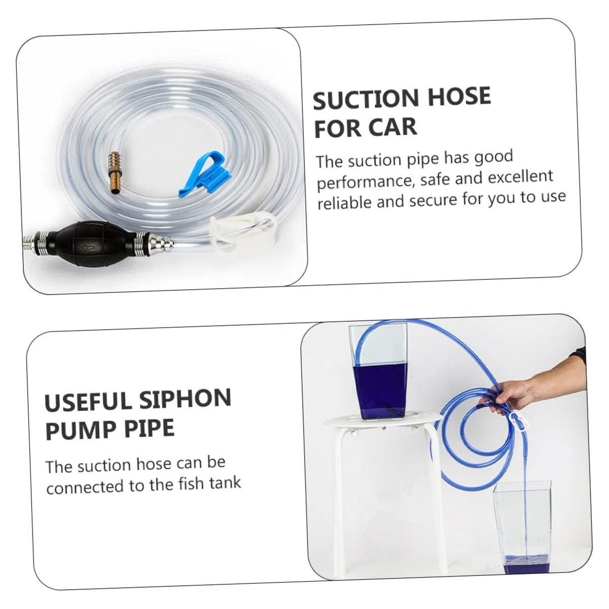 Manuelle Wasser Saugschlauch Auto Aquarium Saugpumpe Siphonpumpe Wasseraustragung Saugschlauch Siphon Wasserabsaugung