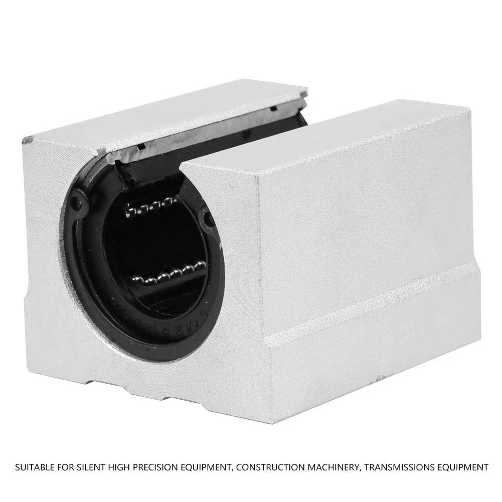 SBR25UU Gleitblock mit offenem Linearlager, Innendurchmesser 25 mm, Aluminium-Gleitblock mit offenem Linearlager für geräuscharme, schnelle und präzise Geräte