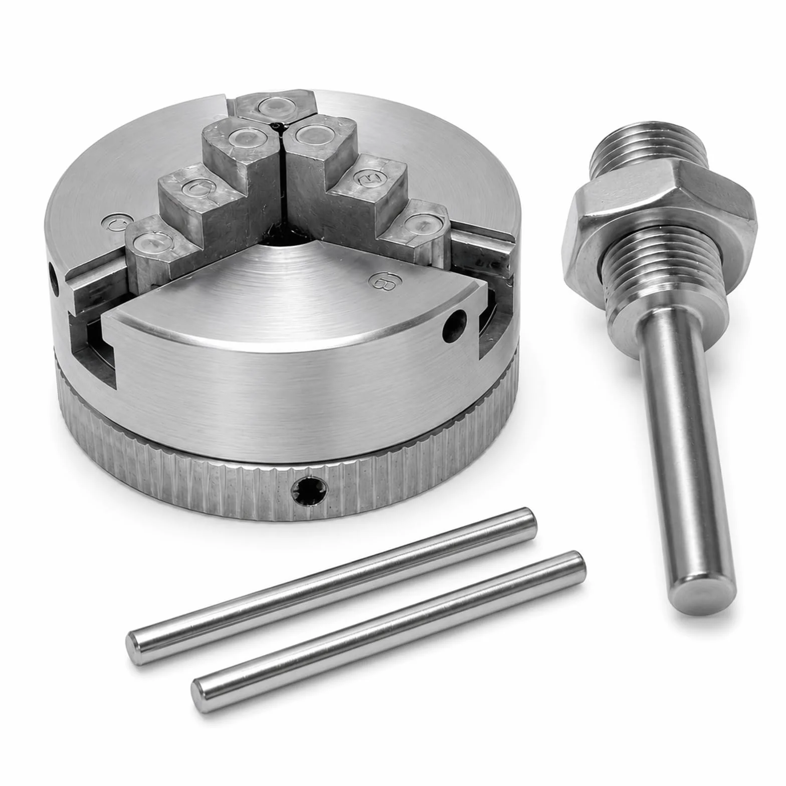 Dreibackenfutter 48mm, Z011 Zinklegierung Spannfutter Drechselbank, Klemmbereich 10-35 mm, Mini 3 Backenfutter Selbstzentrierend, Zubehör für Drechselbänke & Drehmaschinen