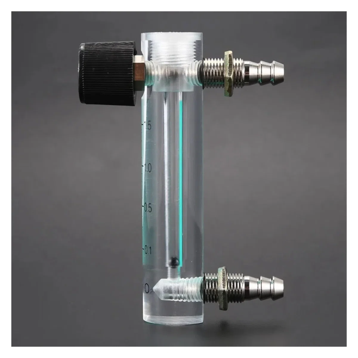 Wasserzähler, 2X 0,1-1,5LPM 1,5L Sauerstoff Durchflussmesser Durchflussmesser Mit Regelventil For Sauerstoff Luft Gas