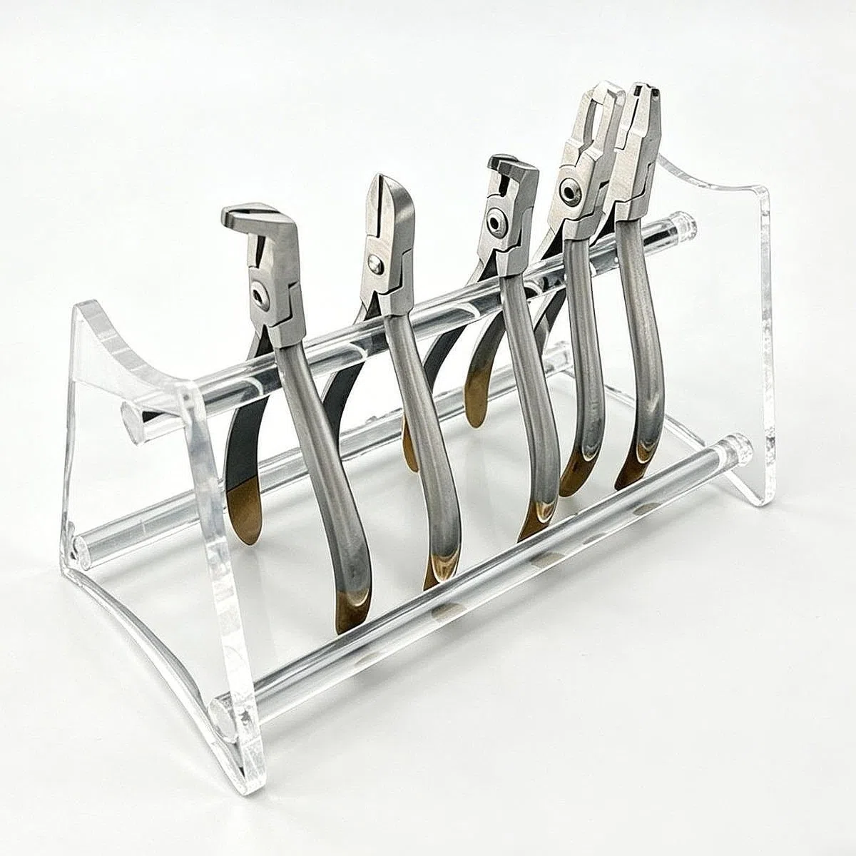 Colcolo Halter für kieferorthopädische Zangen, Ständer für Zangen, transparent, praktisch, kompakt, Organizer, Ablage aus Acryl