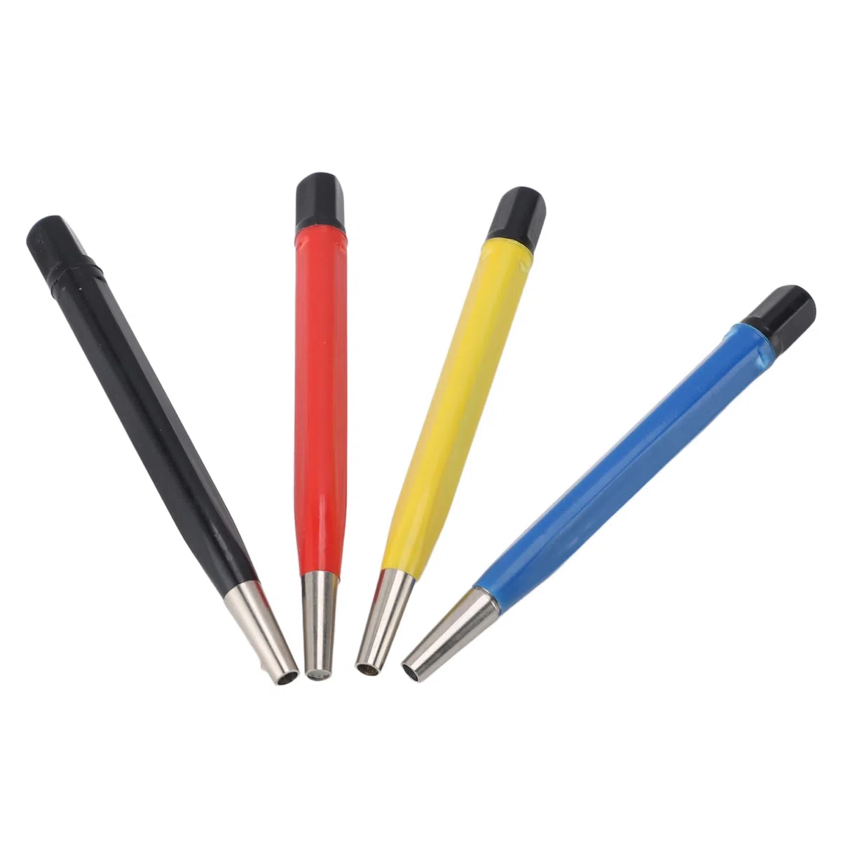 4-teiliges Kratzbürsten-Stift-Set, Vorbereitungs-Schleifbürste Im Stiftstil mit Verstellbaren Spitzen aus Stahl, Messing, Fiberglas und Nylon für die Reinigung von Schmuck,