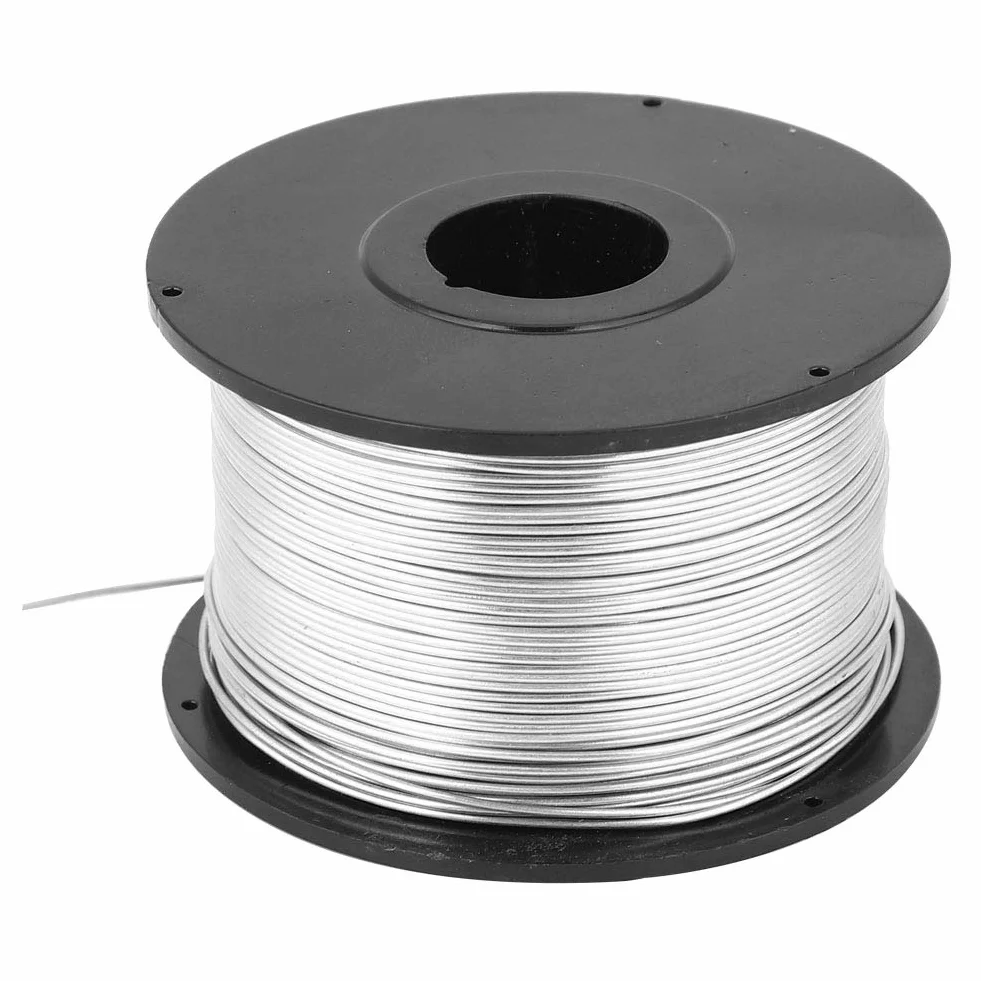 Ejoyous 4 Rollen Tie Wire Coil, 110m 0.8mm Bindedraht Stahl Bewehrungsdrahtspule für automatische Bindemaschine Elektrische Geräte liefert Reinforcement Tying Wire