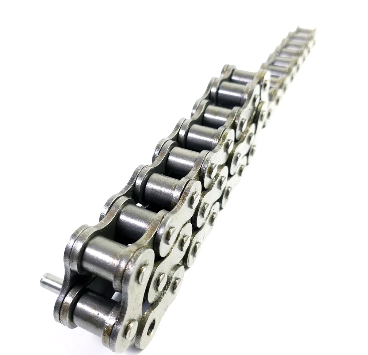 Rollenkette 12B-1 einfach 3/4 Zoll - 3 Meter - Ozdowski - Verstärkte Getriebekette für Kraftübertragung - Industriestahl DIN ISO 606 - inkl. Verschlussglied