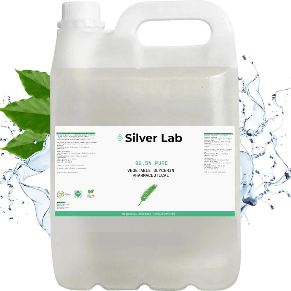 Glycerin 99,5% – Pharma Qualität, rein pflanzlich & vegan – transparent & geruchlos – 5 Liter Kanister – ideal für Kosmetik, Seifenherstellung & Hautpflege