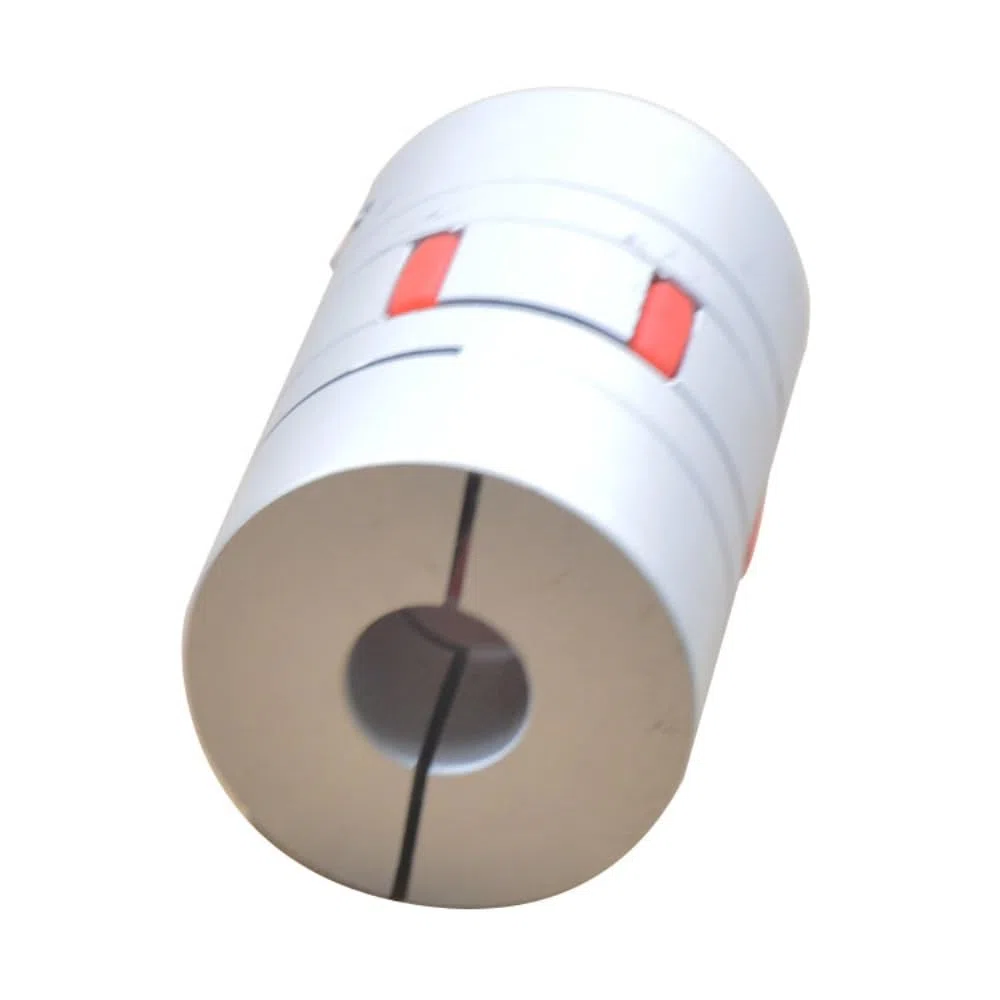 Flexibler Verbinder 1 Stück CNC-Aluminiumlegierung D40 L65 Wellenkupplungsbacke Flexible Pflaumenkupplung Spinnenkupplung Innenloch 10 mm bis 20 mm Klemmverlängerung(14mm to 24mm)