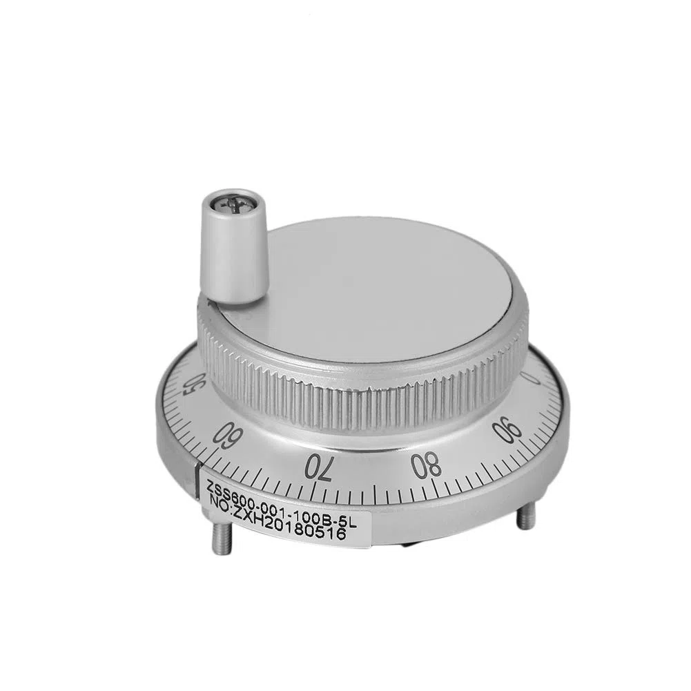 Handencoder, 100PPR 6 Terminal Klemmen Elektronische CNC Handrad Impulsgeber Encoder 5V für CNC System(weiß)
