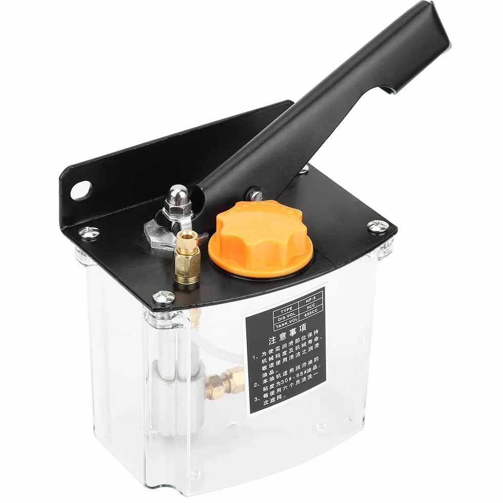Manuelle Schmierölpumpe HP-5R, Pumpe Diverse andere Pumpen und Zubehör 650CC 4mm Rechtsbetriebener Schmieröler für CNC-Stanzdrehmaschine-Fräsmaschine