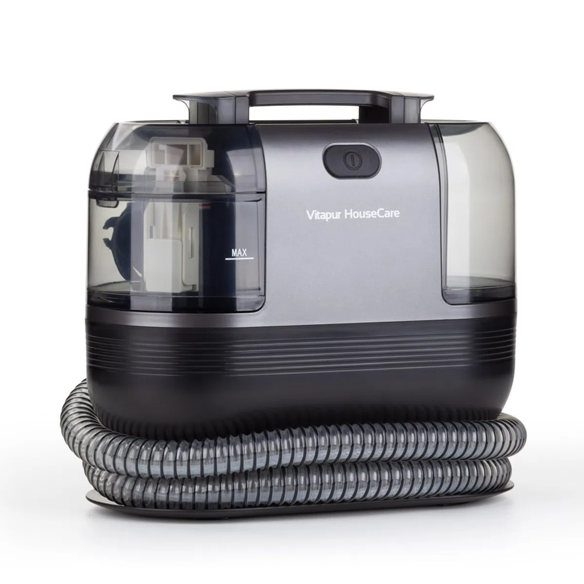 Tiefenreiniger Vitapur PRO - 350W-Motor, HEPA-Filter, duale Tanks für sauberes&schmutziges Wasser, vielseitige Aufsätze für die gründliche Reinigung von Teppichen, Polstern&Autositzen
