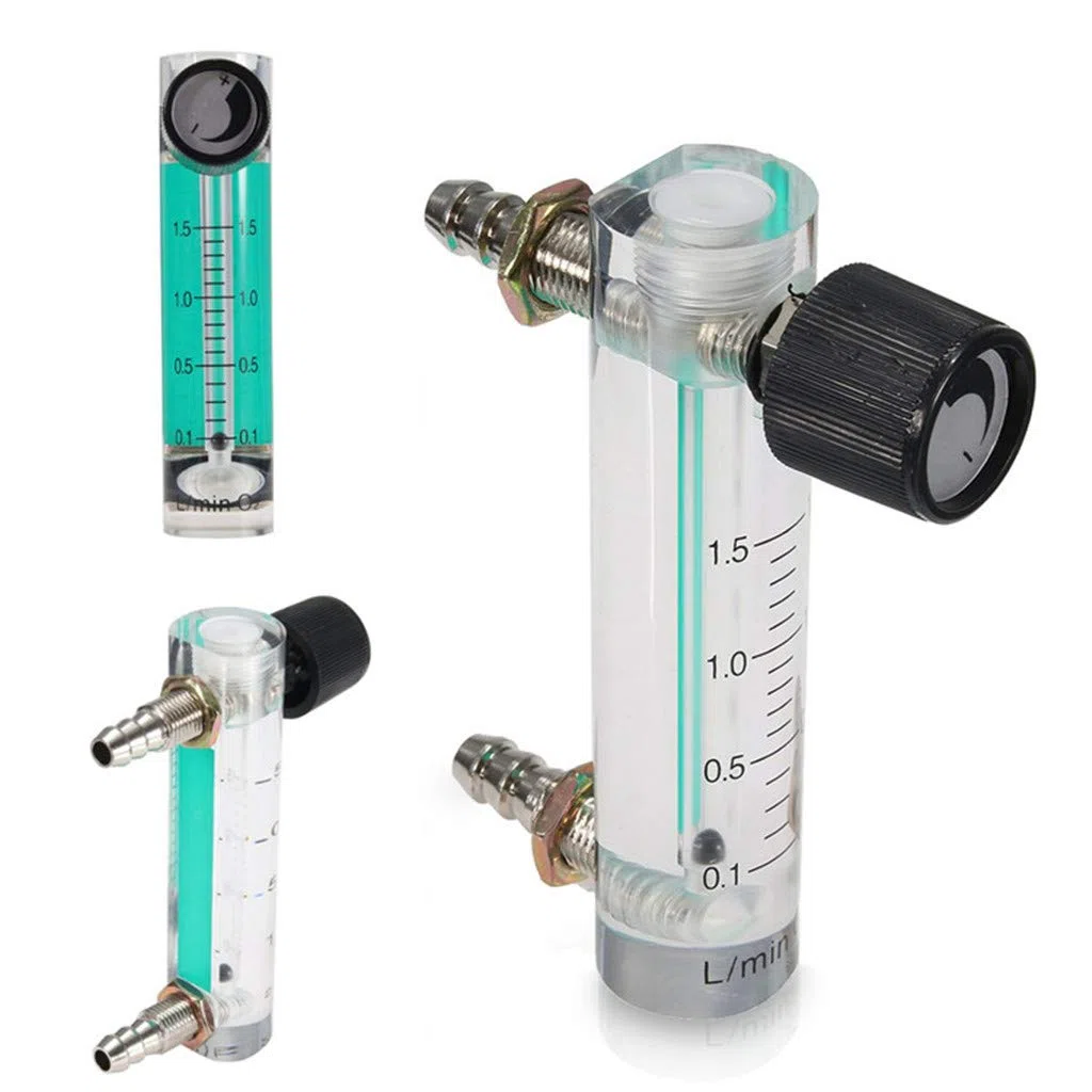 Sauerstoff Luftdurchflussmesser 0–1 5 L/min/Gasdurchflussmesser Mit Metallanschluss Für Sauerstoff Luft Gaskonzentratoren In Industriellen Situationen