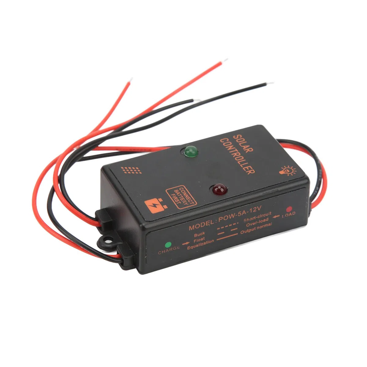 6V 12V 5A Automatische Anpassung Solar Wasserdichter Controller 24h Arbeit PWM Laderegler