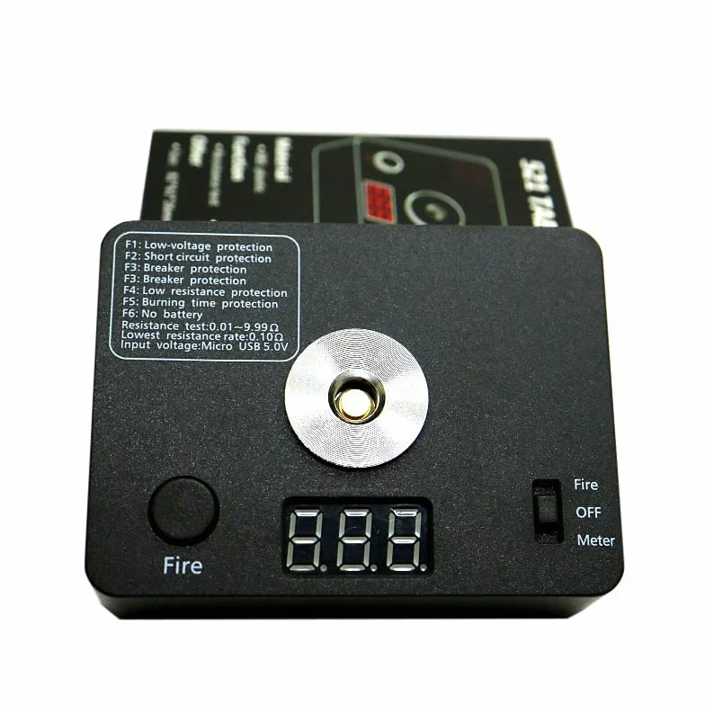 Ohm Meter Digital Coil Resistance Tester Ohm Reader Wire Coil DIY Tool For Coils Building Craft Hobby Use