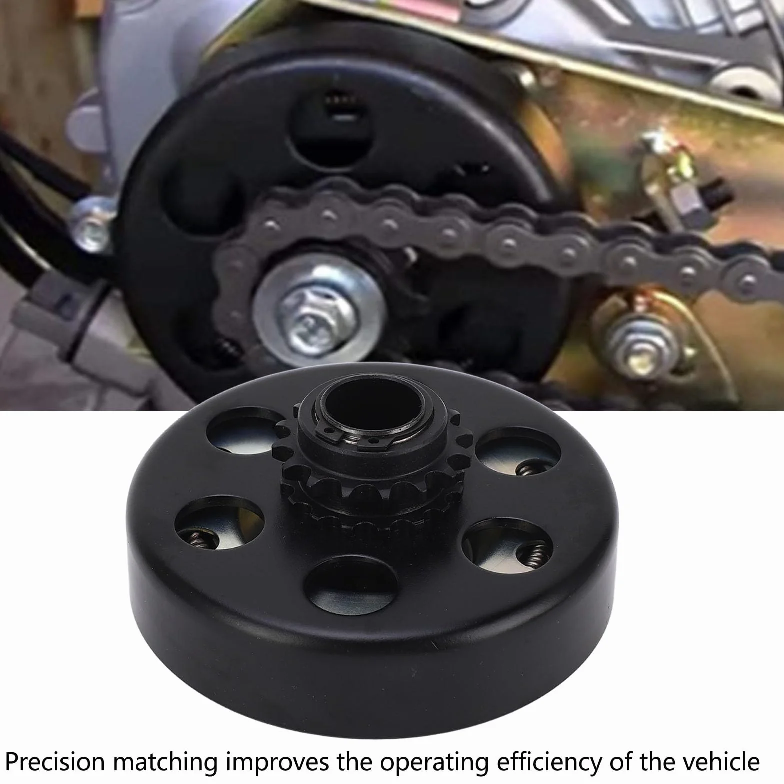 Aramox Fliehkraftkupplung für 219-Kette 6,5 PS Motor Mini Bikes Go, 20 Mm Fliehkraftkupplung 16 Zähne 16T Hochleistungskupplung