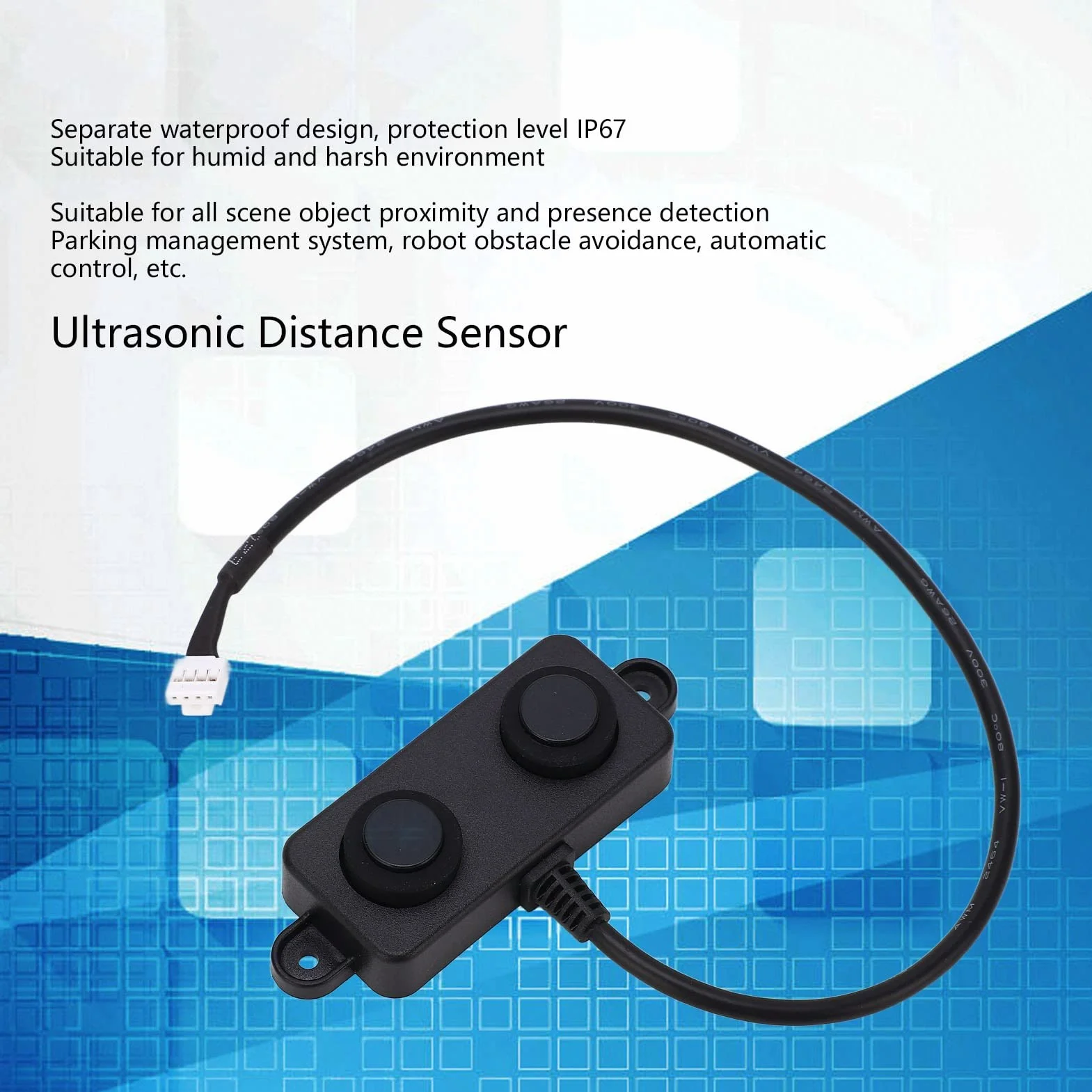 Ultraschall-Abstandssensor DC 3, 3 V Bis 5 V Wasserdichter Ultraschallsensor Parkplatzbelegung Fahrzeugdetektor UART Automatisch 3 Bis 450 Cm