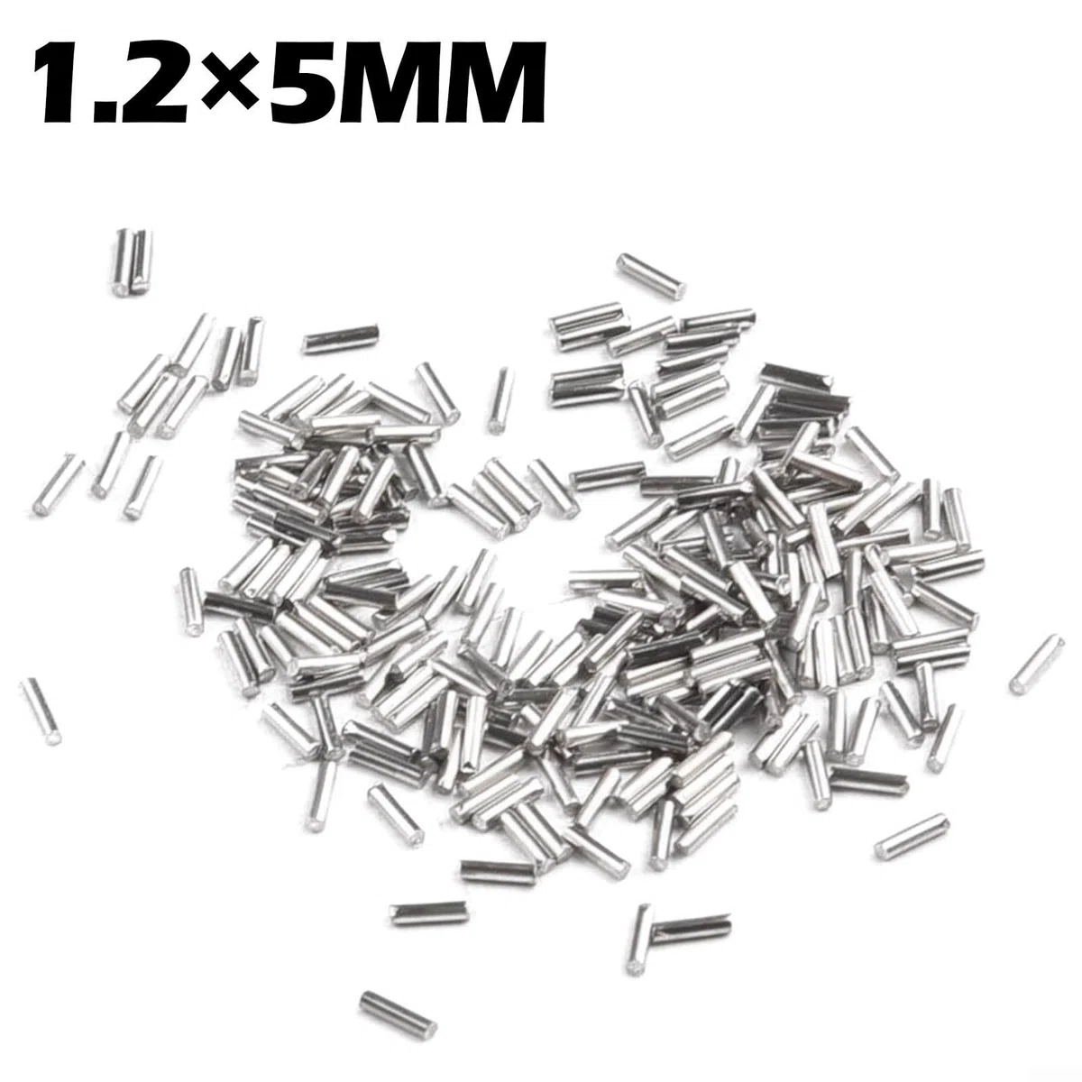 Importierte magnetische Stahlstifte, 1 kg Edelstahl, lange Lebensdauer, 1 kg für rotierende und magnetische Becher, Polierstifte Edelstahl-Endstifte für magnetische (1,2 × 5 mm)