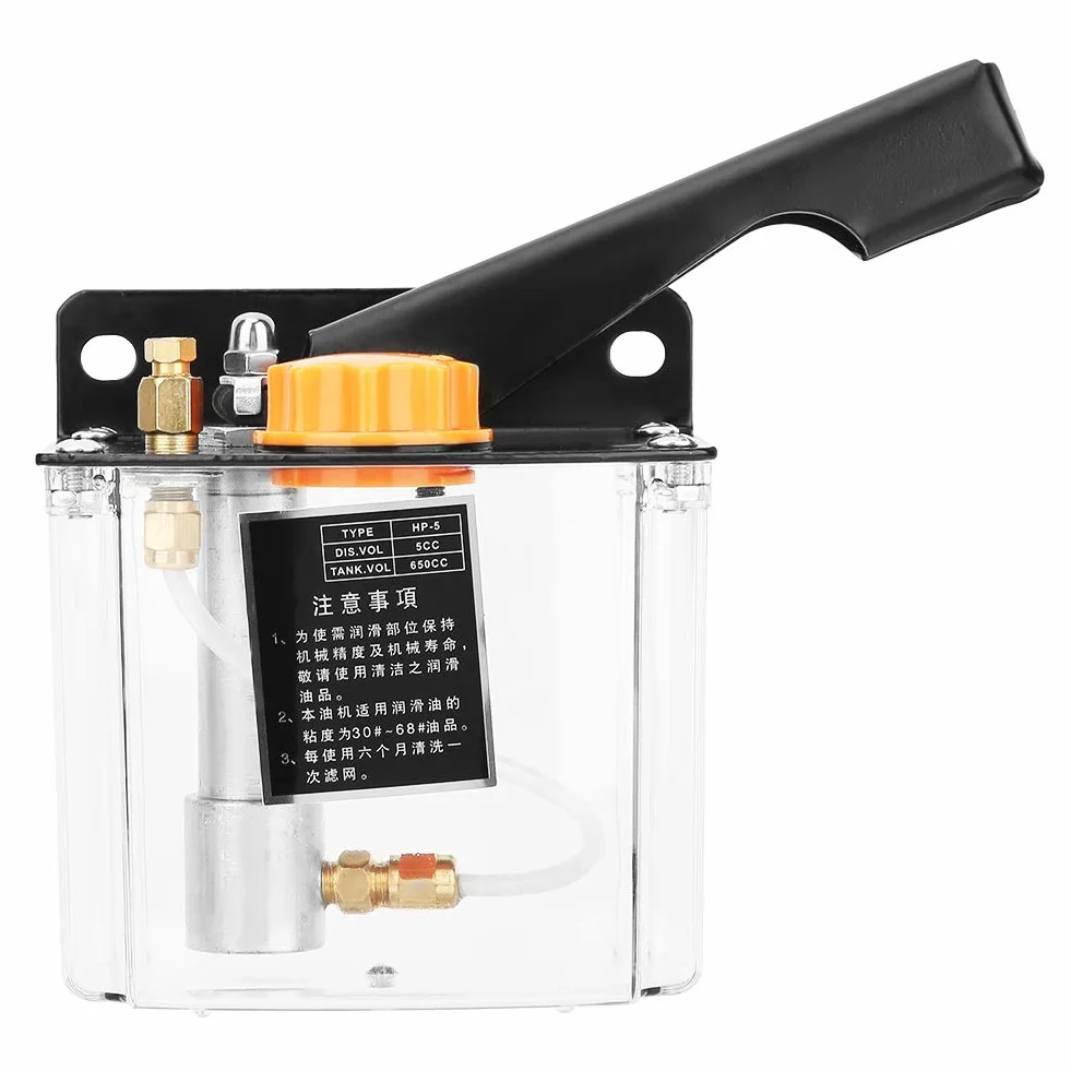 Manuelle Schmierölpumpe HP-5R, Pumpe Diverse andere Pumpen und Zubehör 650CC 4mm Rechtsbetriebener Schmieröler für CNC-Stanzdrehmaschine-Fräsmaschine