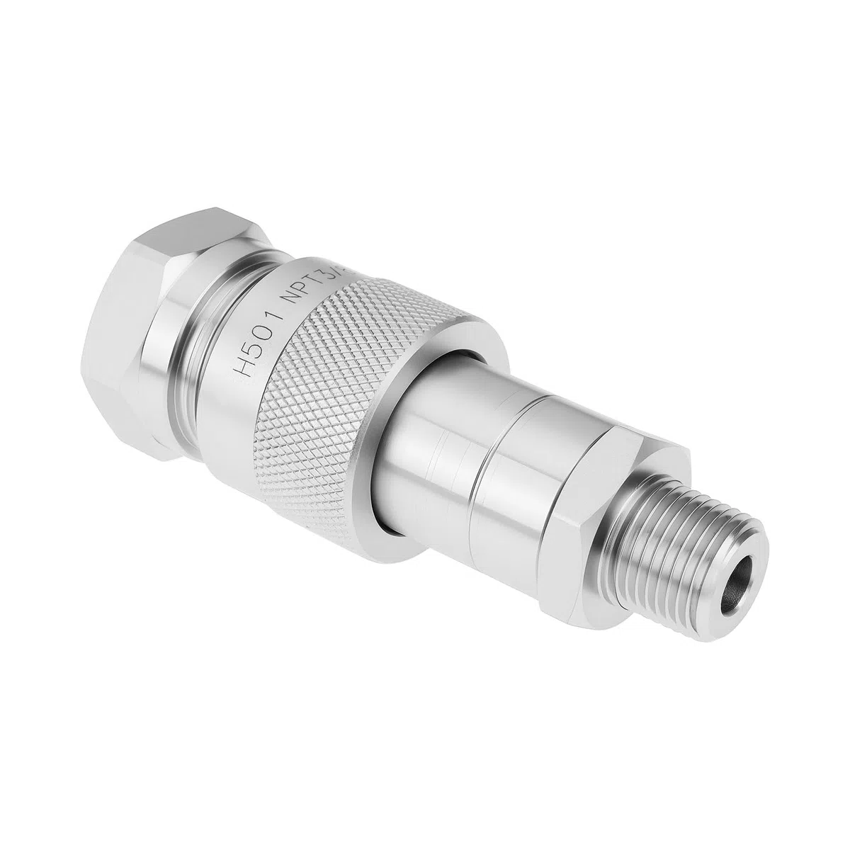 ECSiNG 1 Satz Hydraulikheberkupplungen 3/8 NPT-Kugelhahn 720 Bar 10440 PSI Kompatibel mit Enerpac C604 Und Cr400